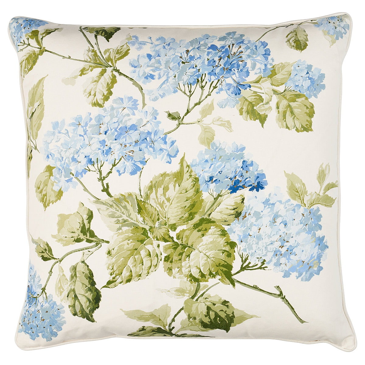 Summer Hydrangea Pillow Blue Hydrangea