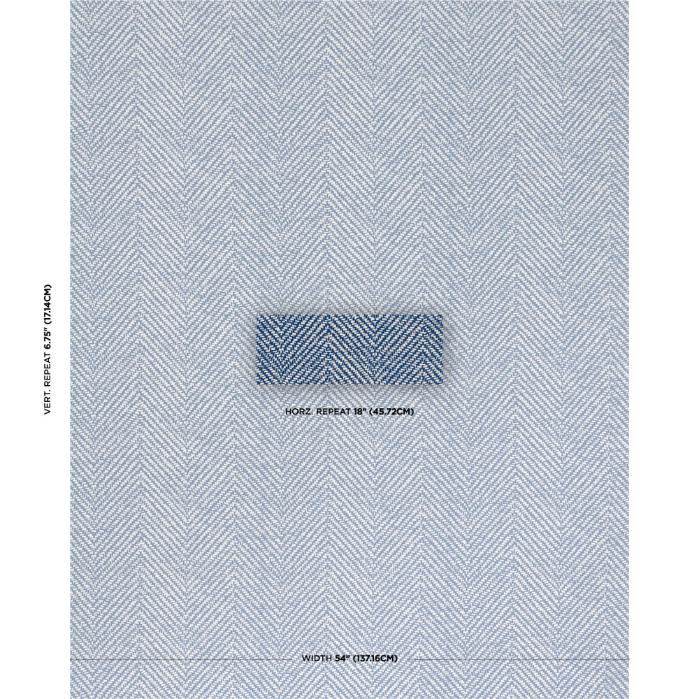 CHEVRON D'ETE INDOOR/OUTDOOR | Blue