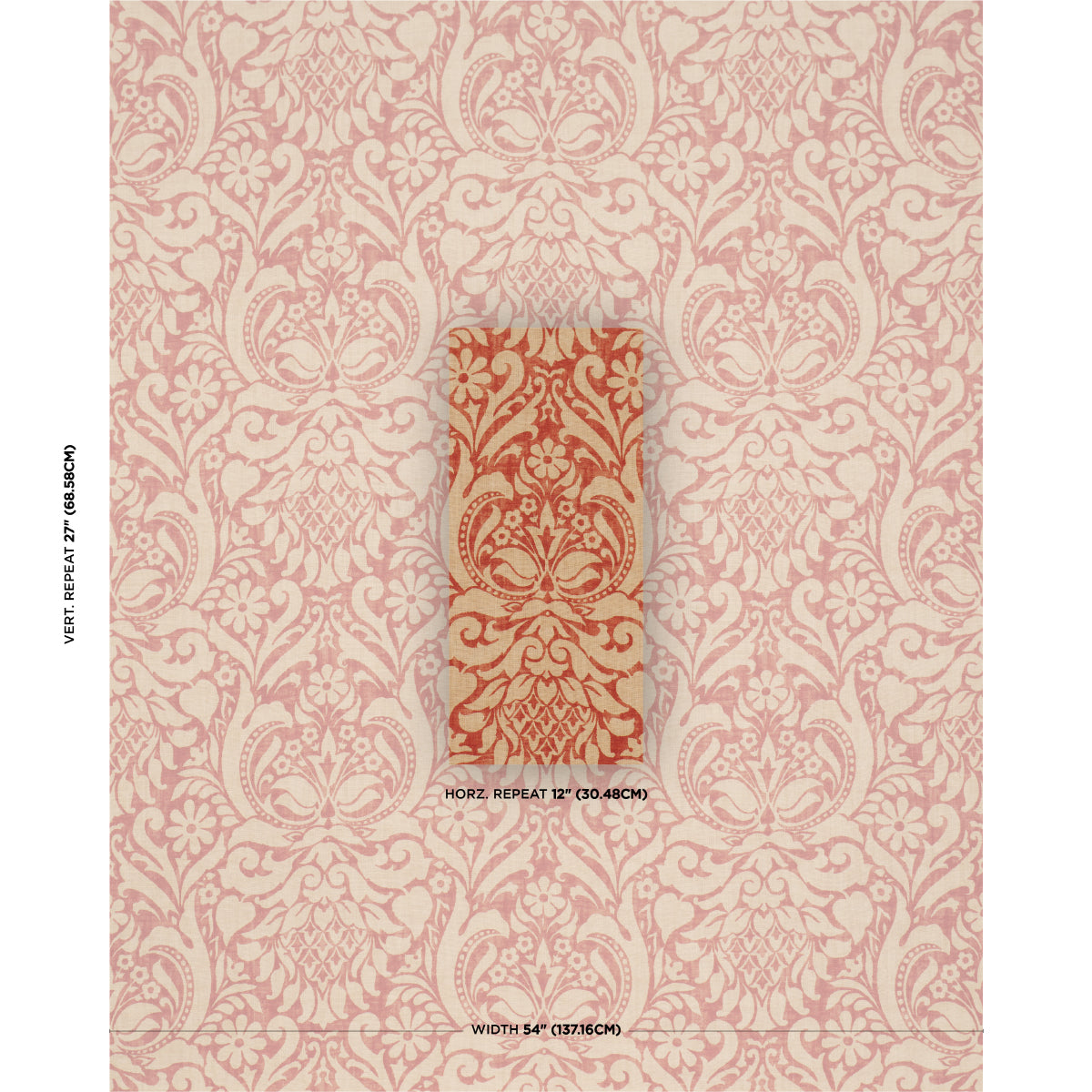 VALENCAY DAMASK | Terracotta