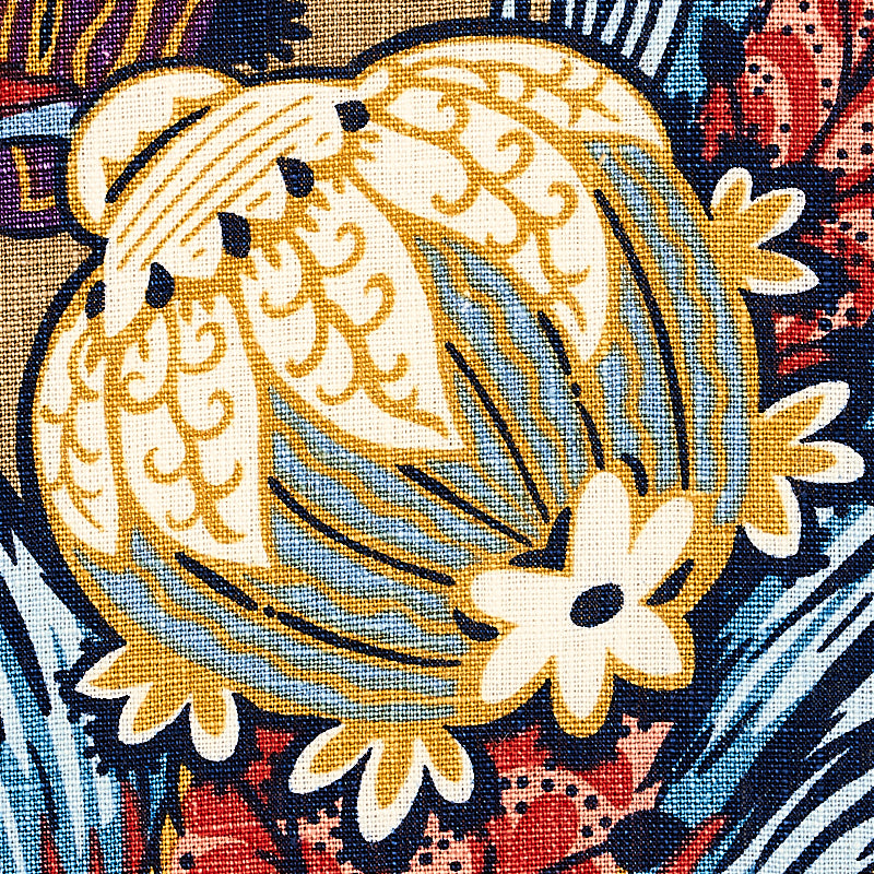 ZANZIBAR LINEN PRINT | CERULEAN