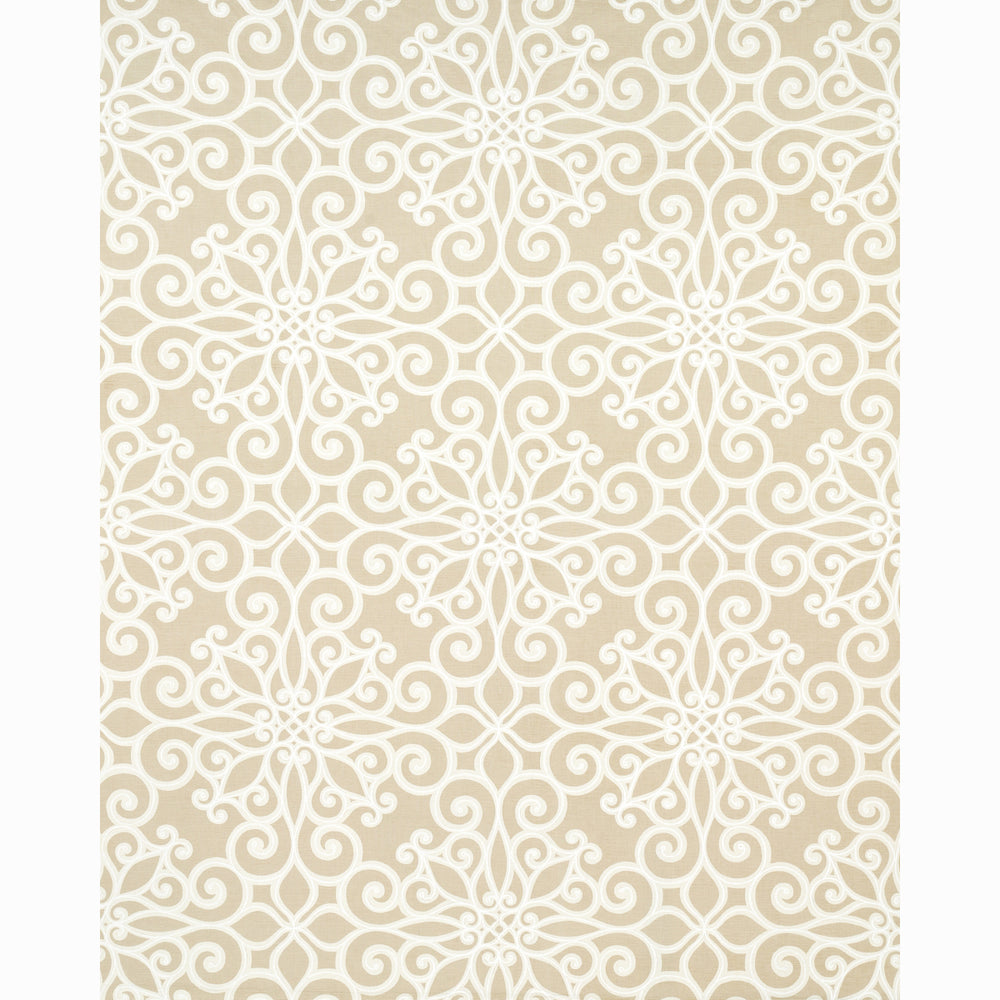 Rosegate Embroidered Print | Flax