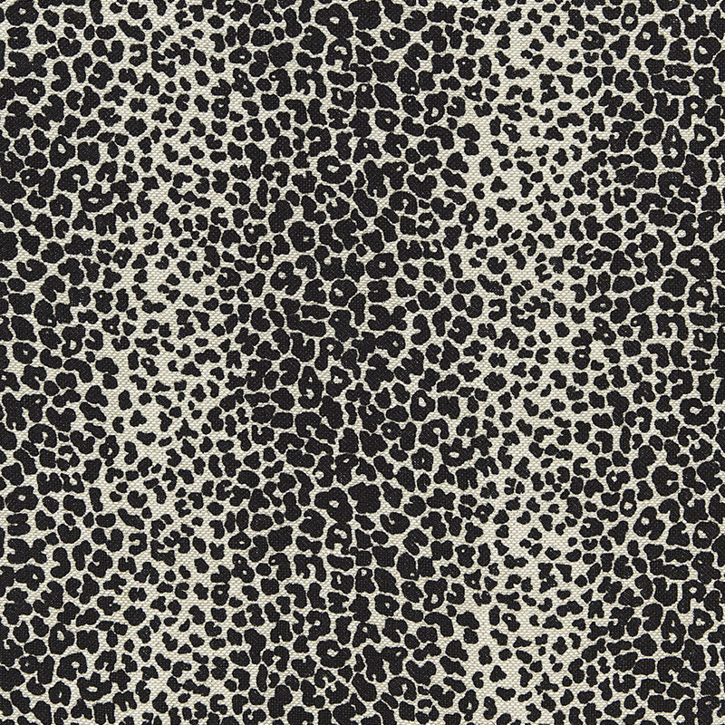 LEOPARD LINEN PRINT | Ebony