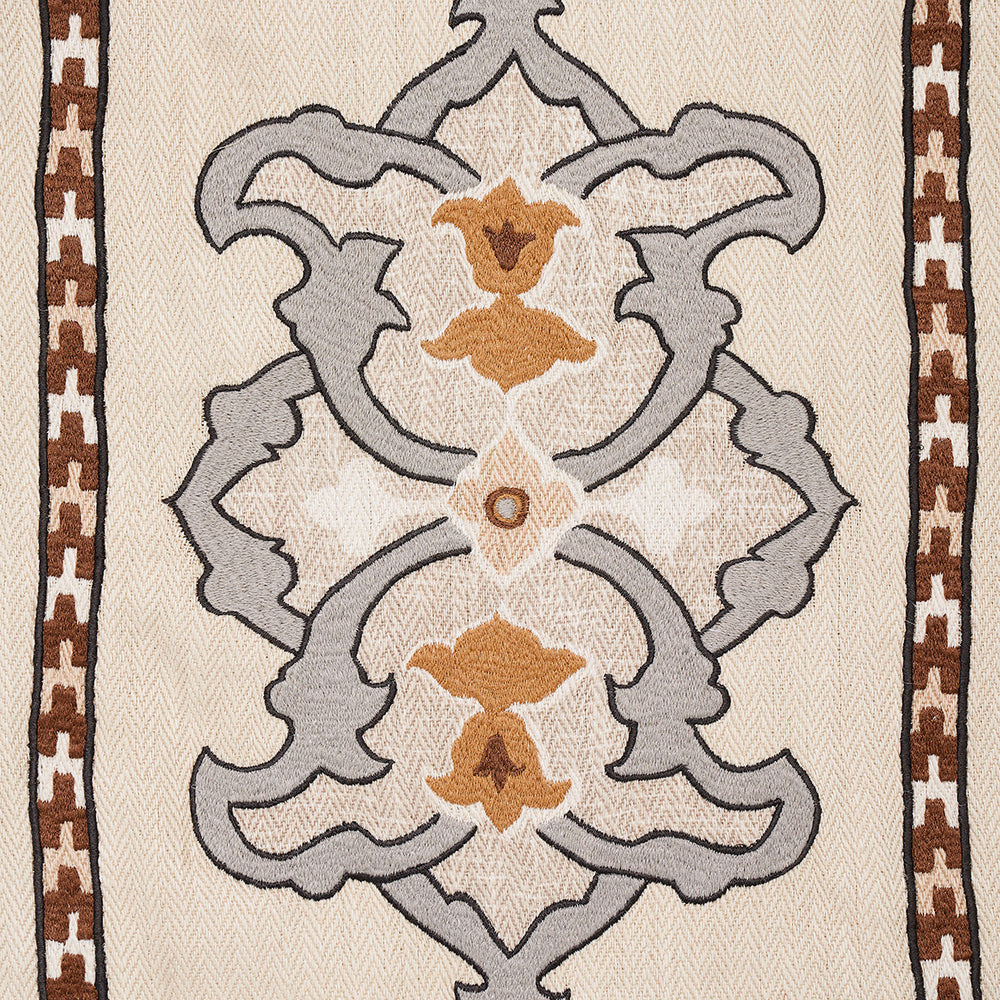 TEMARA HAND EMBROIDERED PRINT | Natural