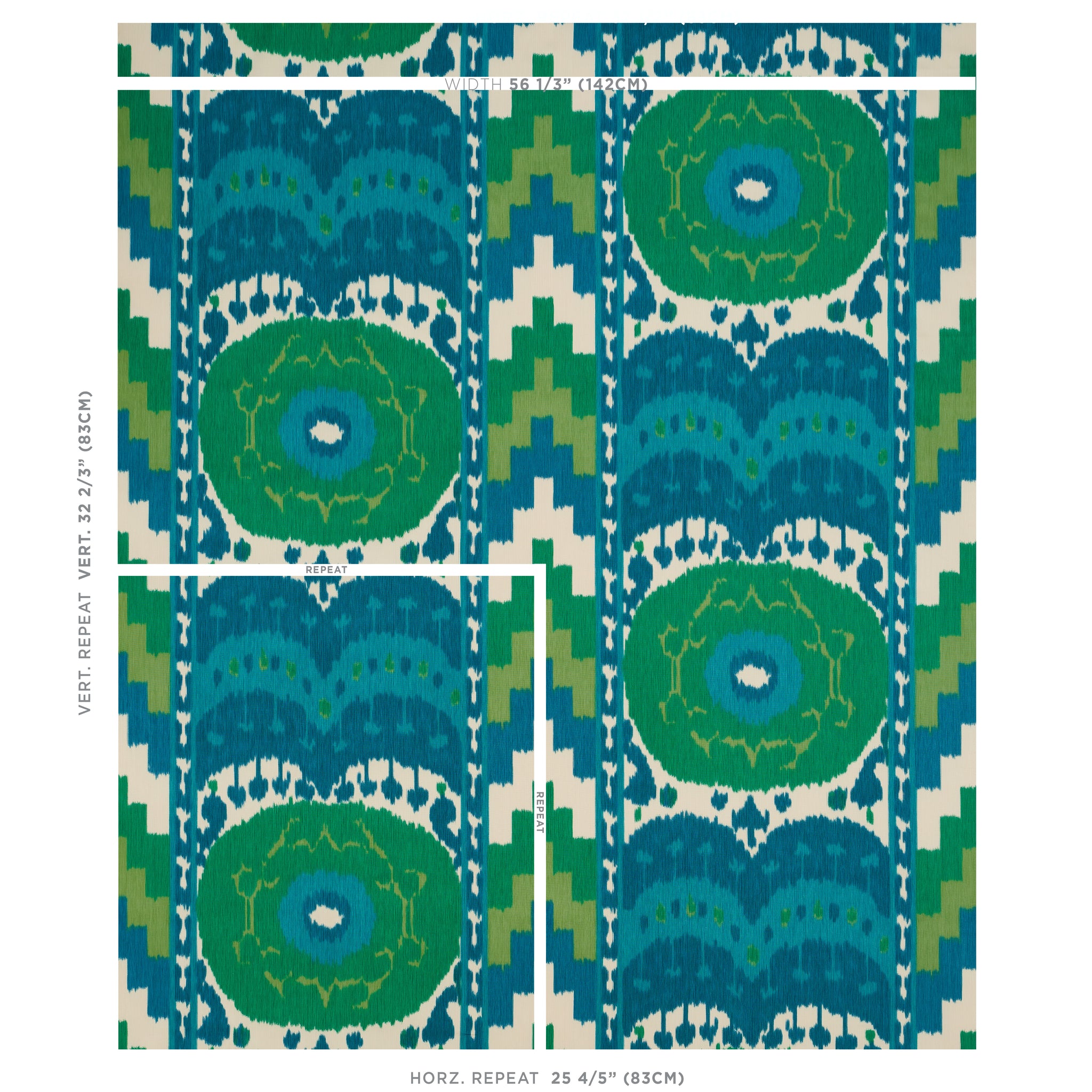 SAMARKAND IKAT II | Emerald