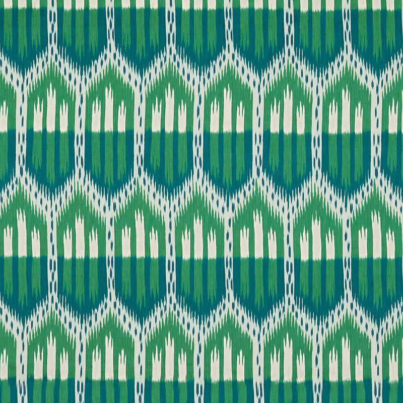 BUKHARA IKAT | Emerald & Peacock