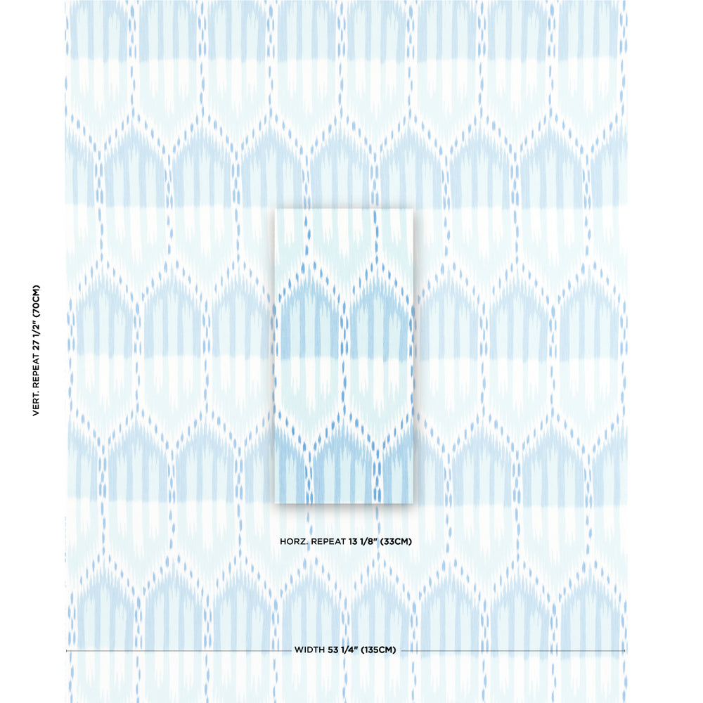 BUKHARA IKAT | Sky And Aqua