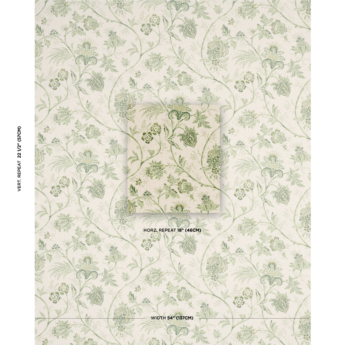 CHINOISERIE VINE | LEAF GREEN