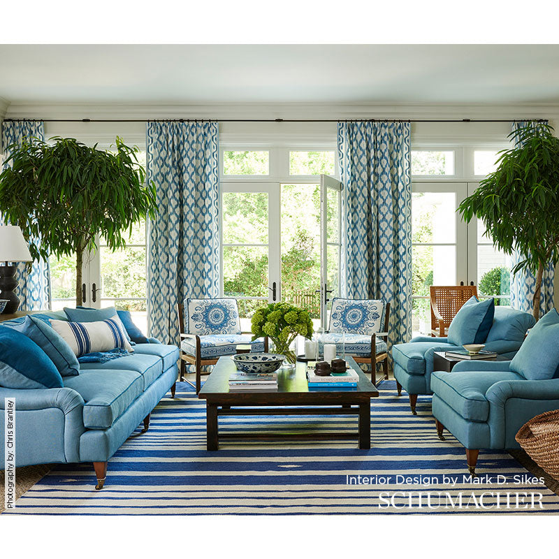 SANTA MONICA IKAT | China Blue