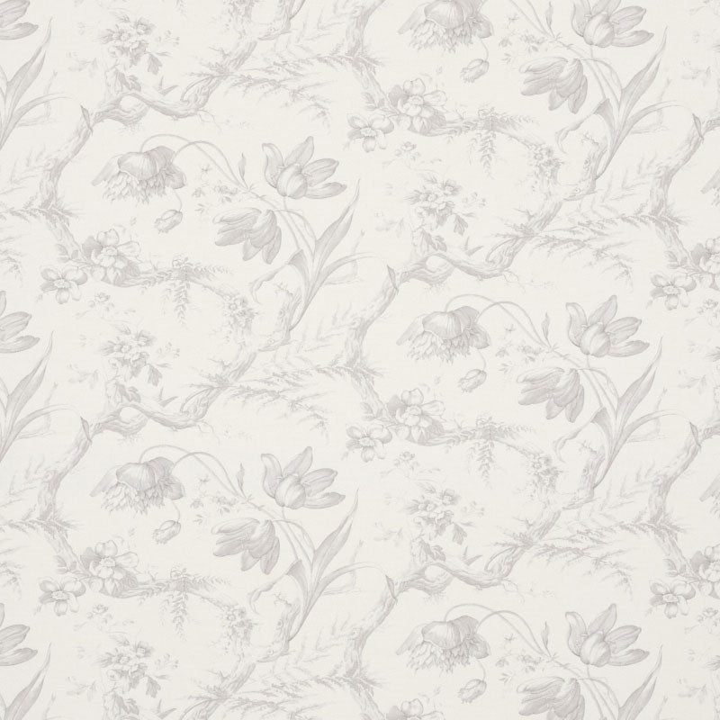 TOILE DE FLEURS | GRISAILLE