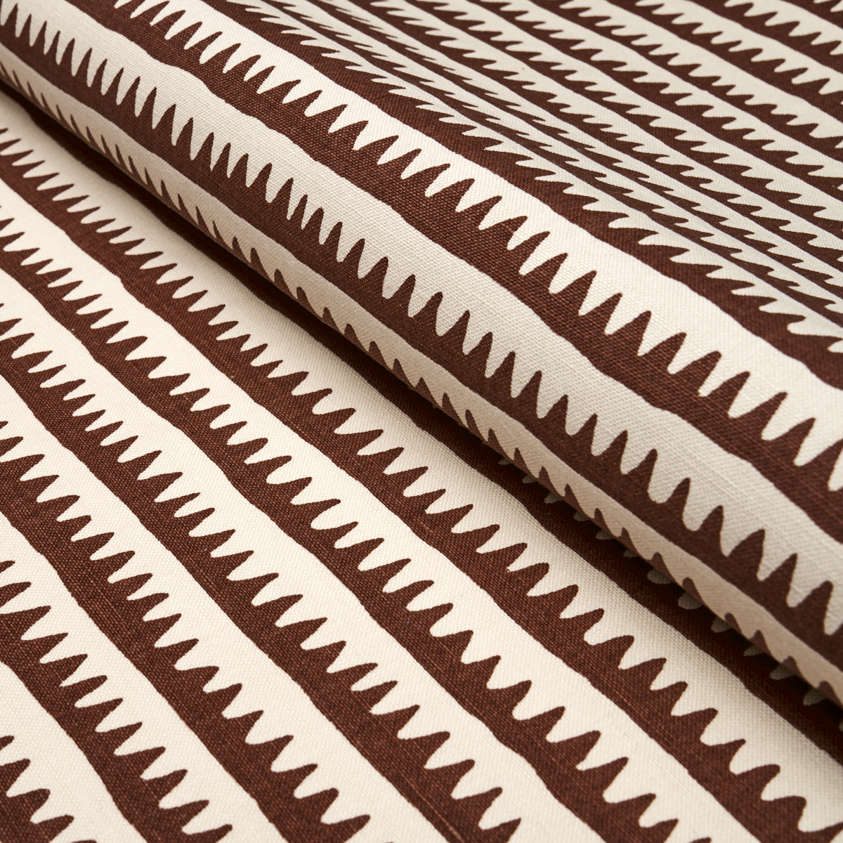 CORFU HAND PRINTED STRIPE | BROWN