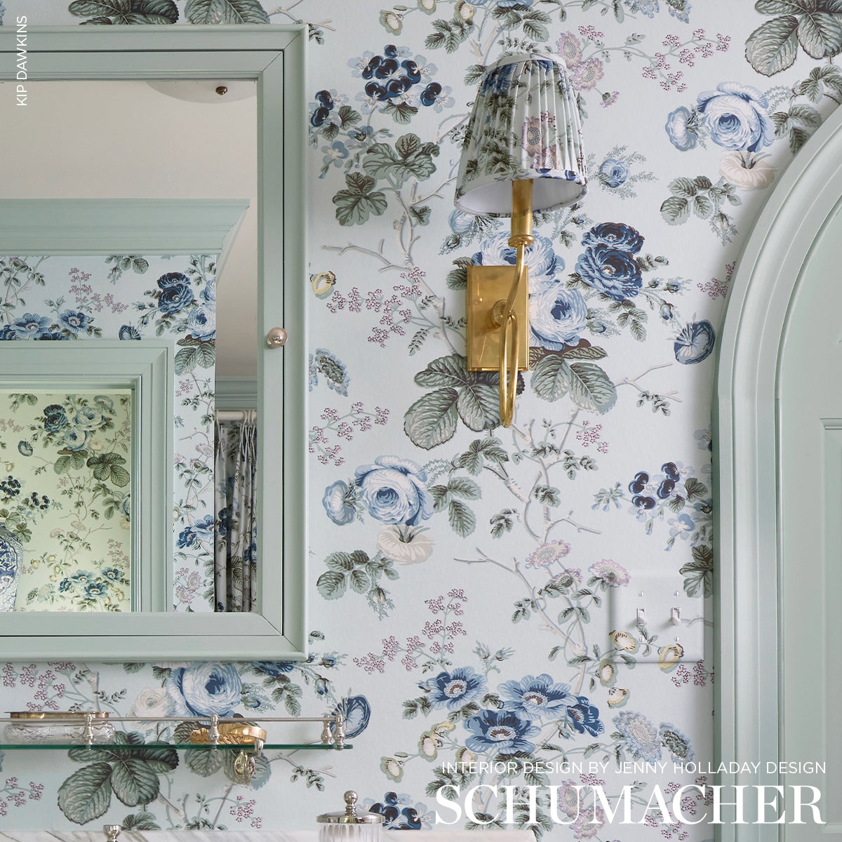 SALISBURY CHINTZ | CELADON