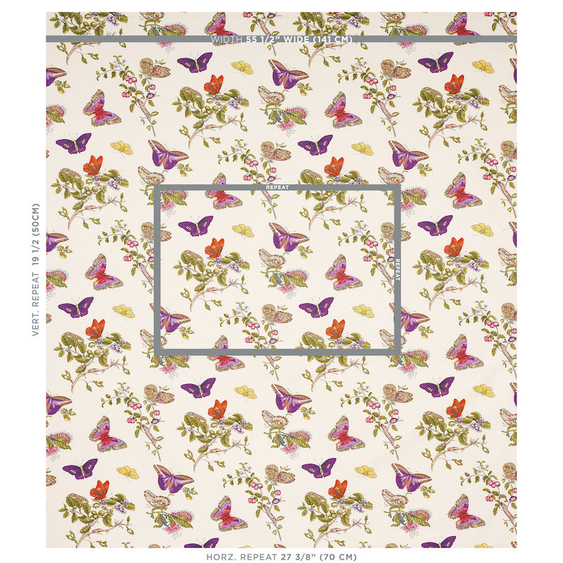 BAUDIN BUTTERFLY CHINTZ | PURPLE