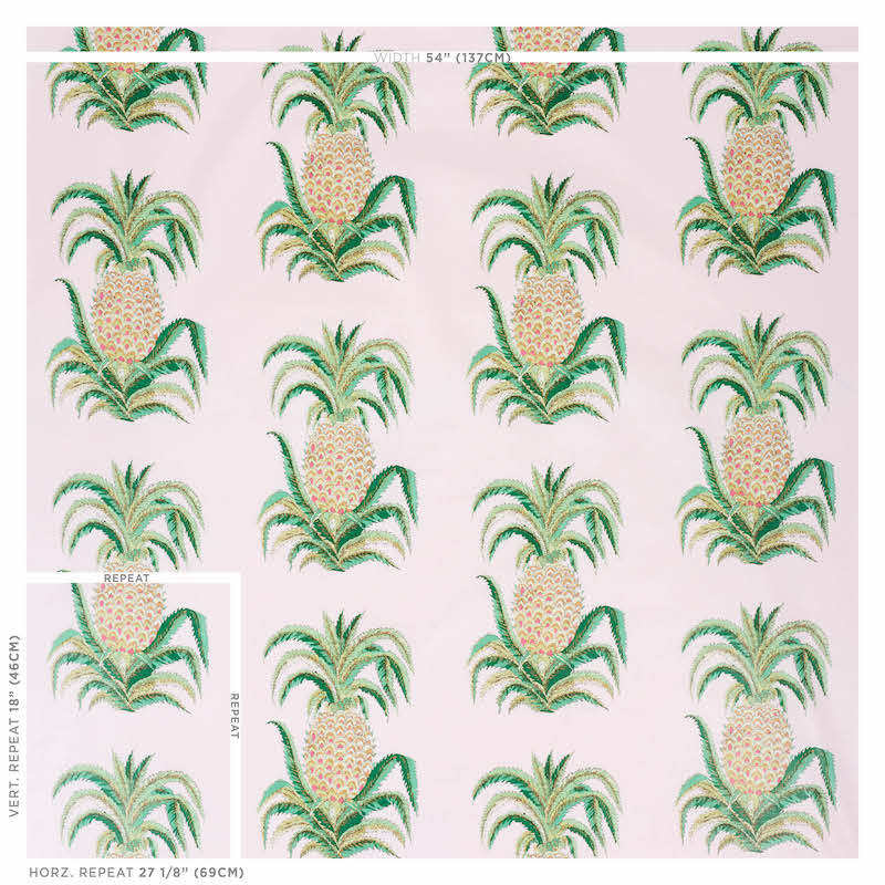 PINEAPPLES CHINTZ | BLUSH