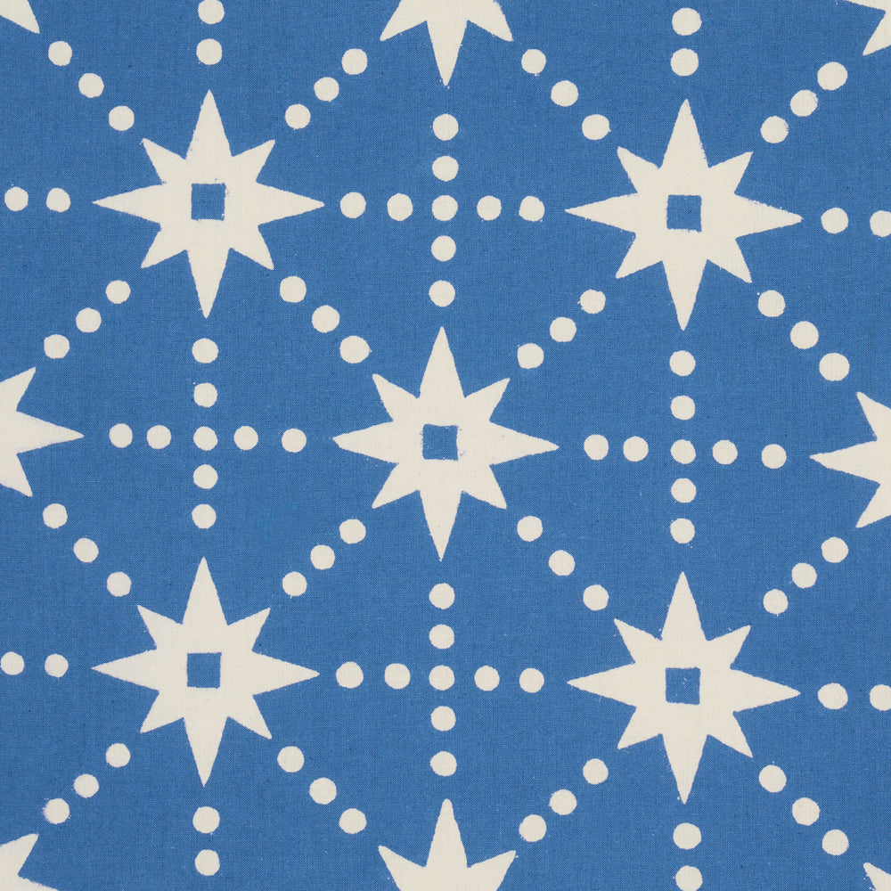 Stars Hand Block Print | Blue