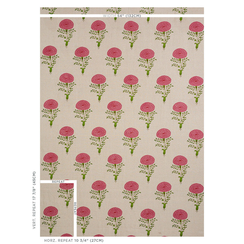 MARIGOLD HAND BLOCK PRINT | Pink