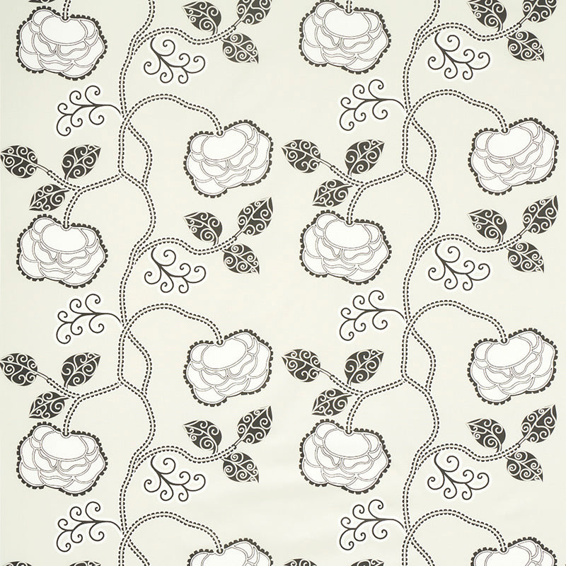 QUEEN FRUIT CHINTZ | EBONY IVORY