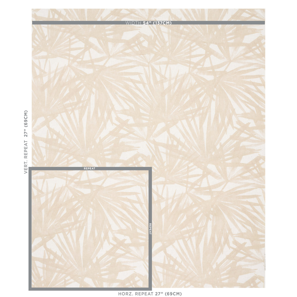 SUNLIT PALM LINEN | Sand