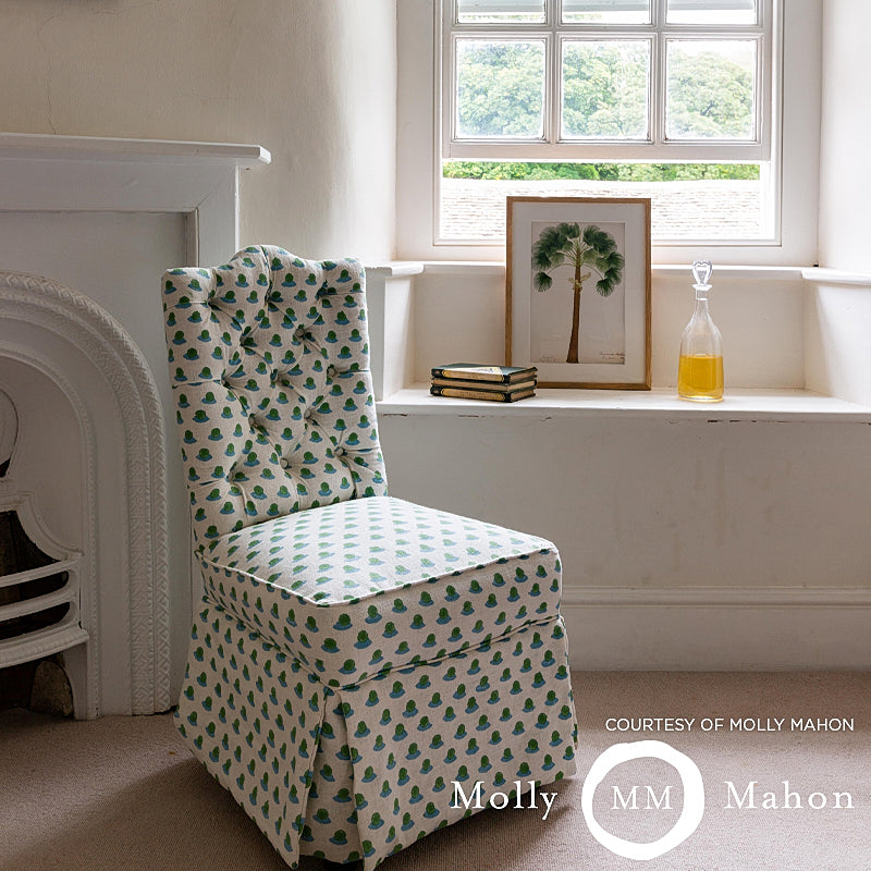 Berry Hand Block Print | Grass & Sky