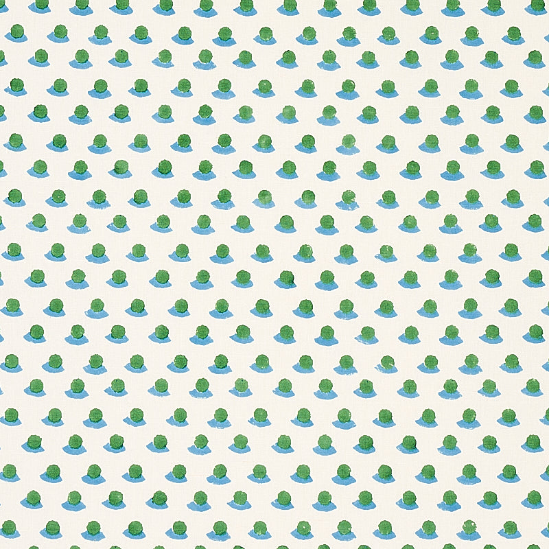 Berry Hand Block Print | Grass & Sky