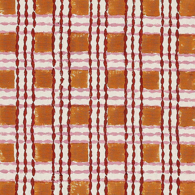 TRELLIS HAND BLOCK PRINT | Copper & Rose