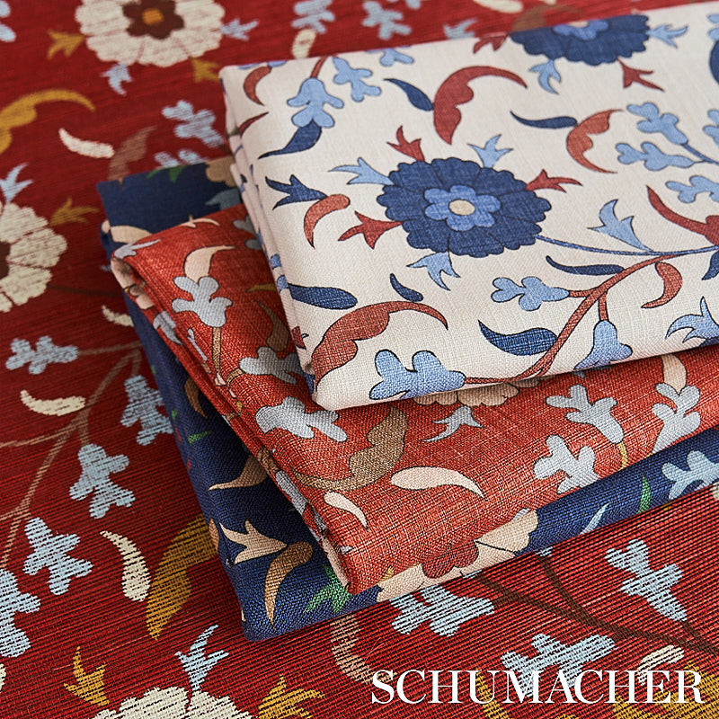 This collection is the result of an exciting collaboration between Schumacher and Cabana, a captivating lifestyle brand with an exquisite magazine at its center that immerses readers in extraordinary stylish spaces from around world. Fabric & wallpaper
