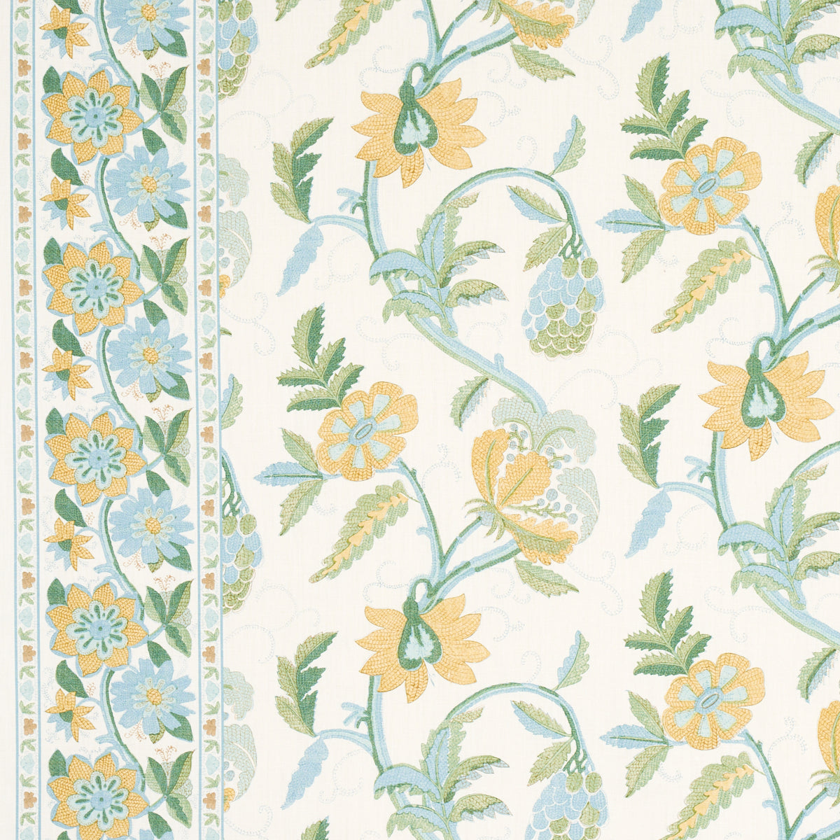 INDALI BORDERED LINEN | CITRON AND MINERAL