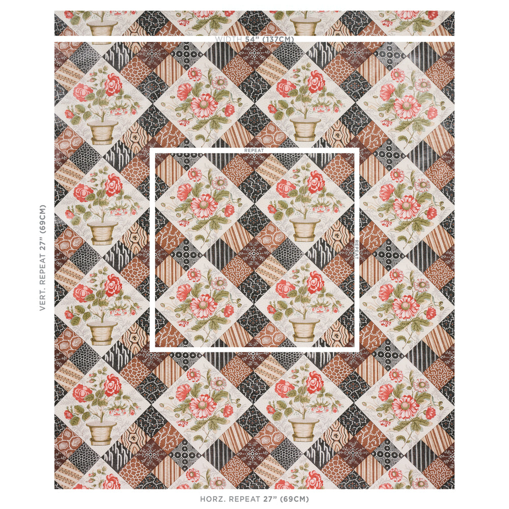 CALDWELL PATCHWORK CHINTZ | Rose And Chocolate