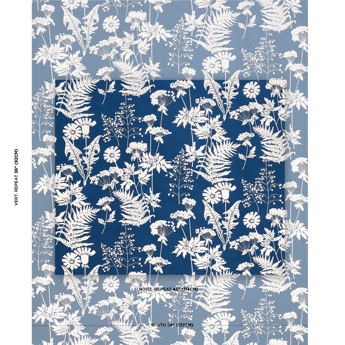 SPRING FLORAL INDOOR/OUTDOOR | Navy