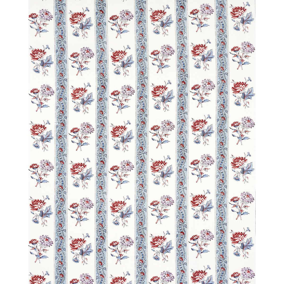 ARIANA FLORAL STRIPE | Pearlware Blue