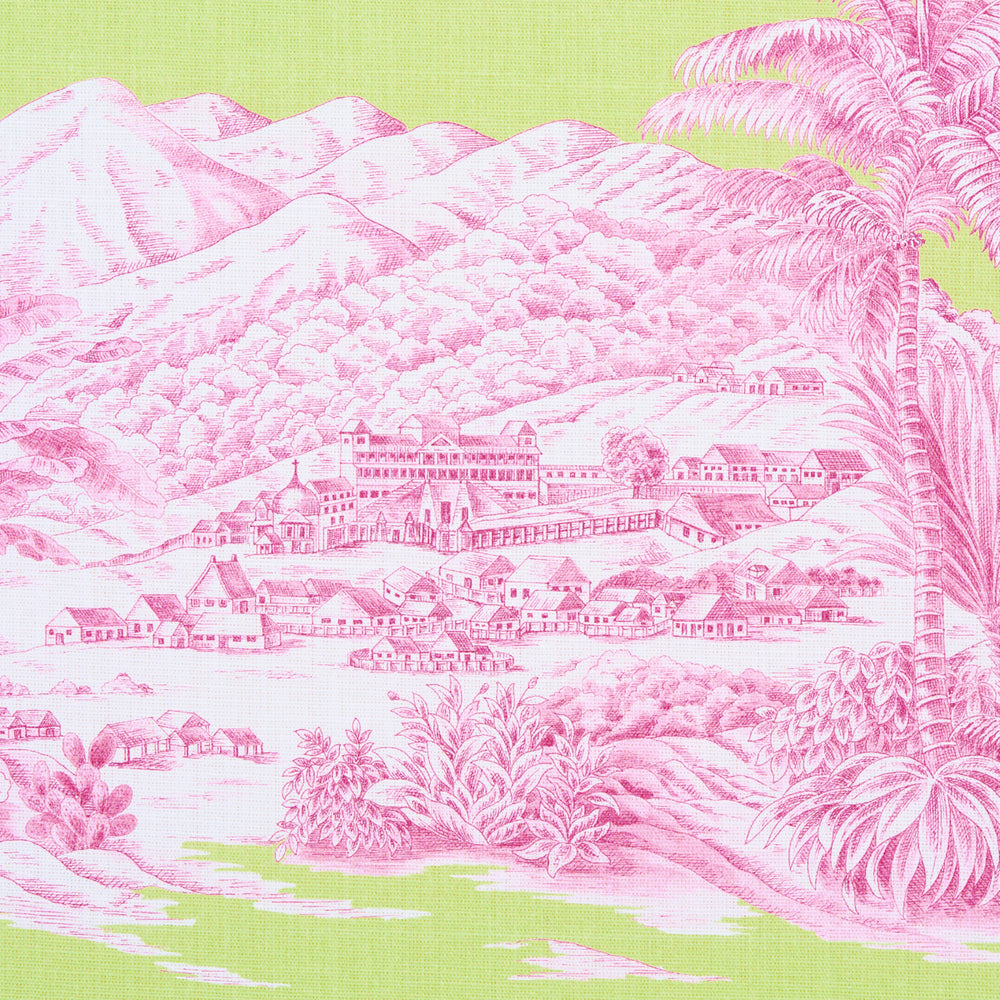 TOUSSAINT TOILE | Pink & Green