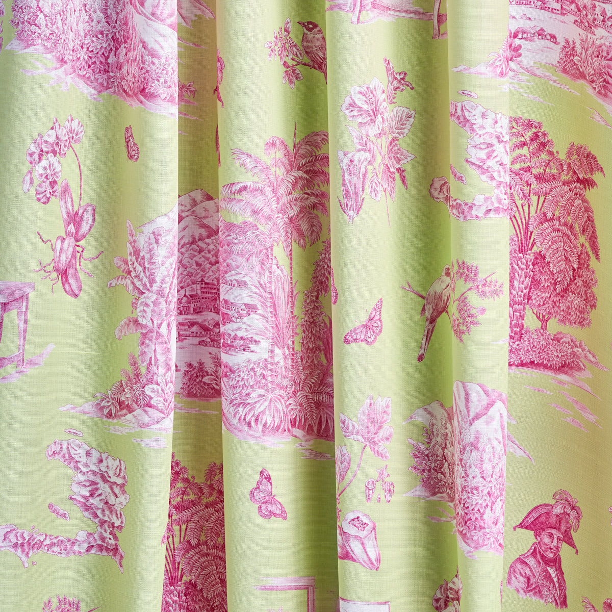 TOUSSAINT TOILE | PINK & GREEN