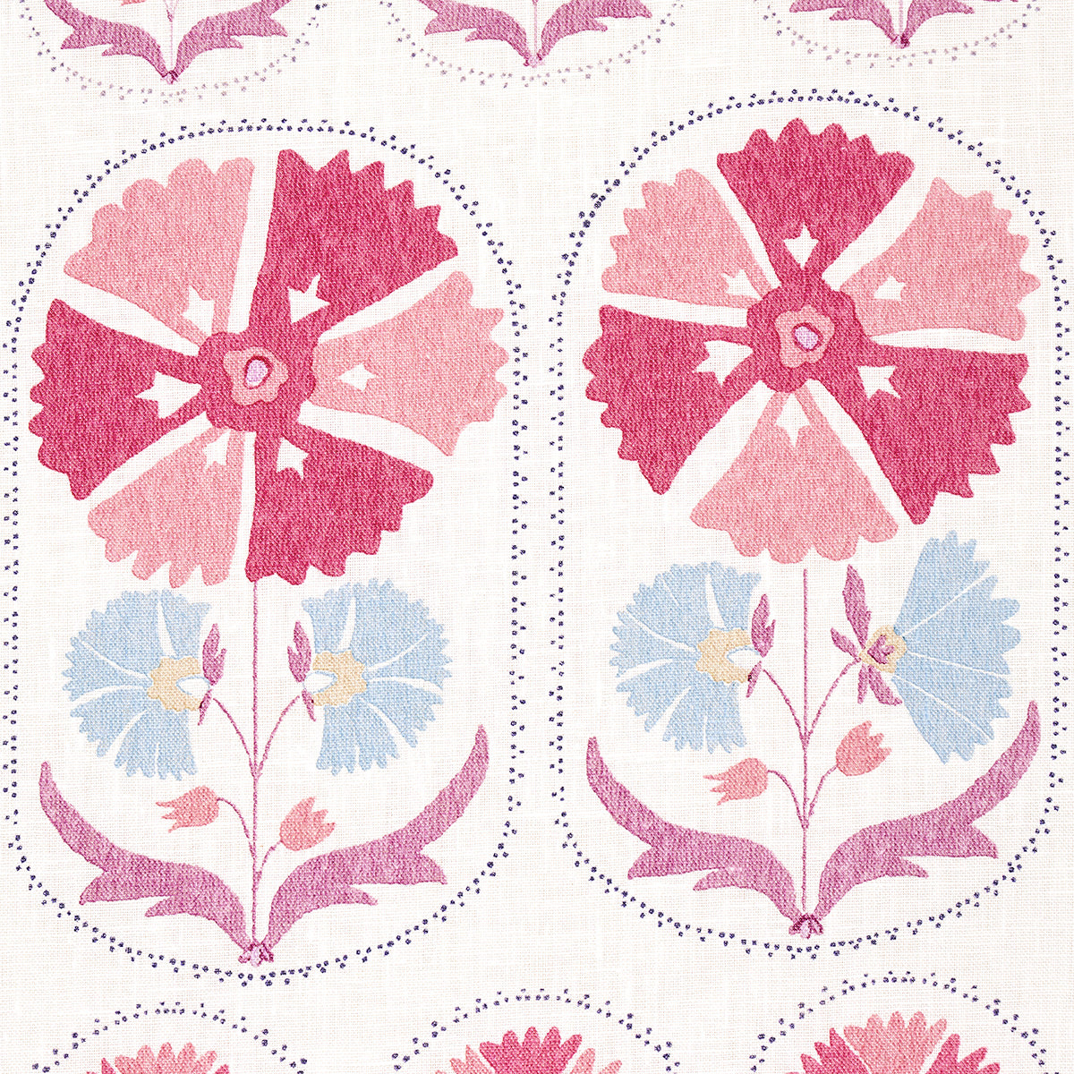 ANJUNA FLORAL LINEN PRINT | Mulberry