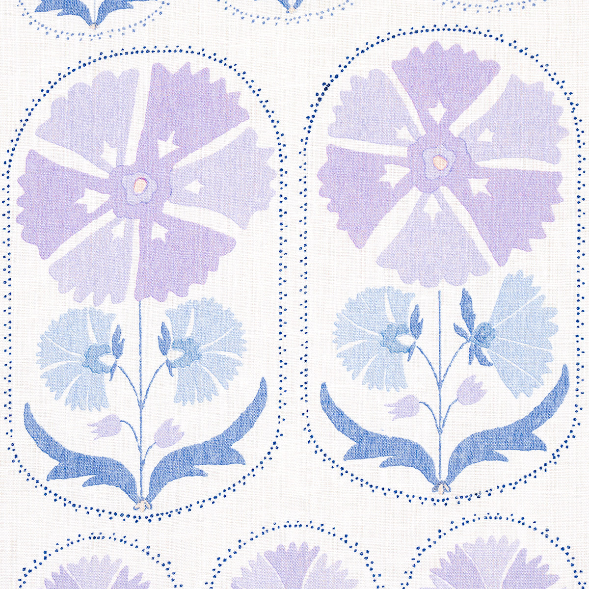 ANJUNA FLORAL LINEN PRINT | Lilac