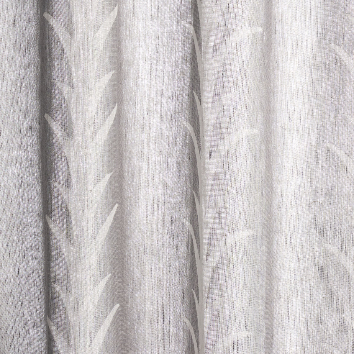 ACANTHUS STRIPE SHEER | CARBON