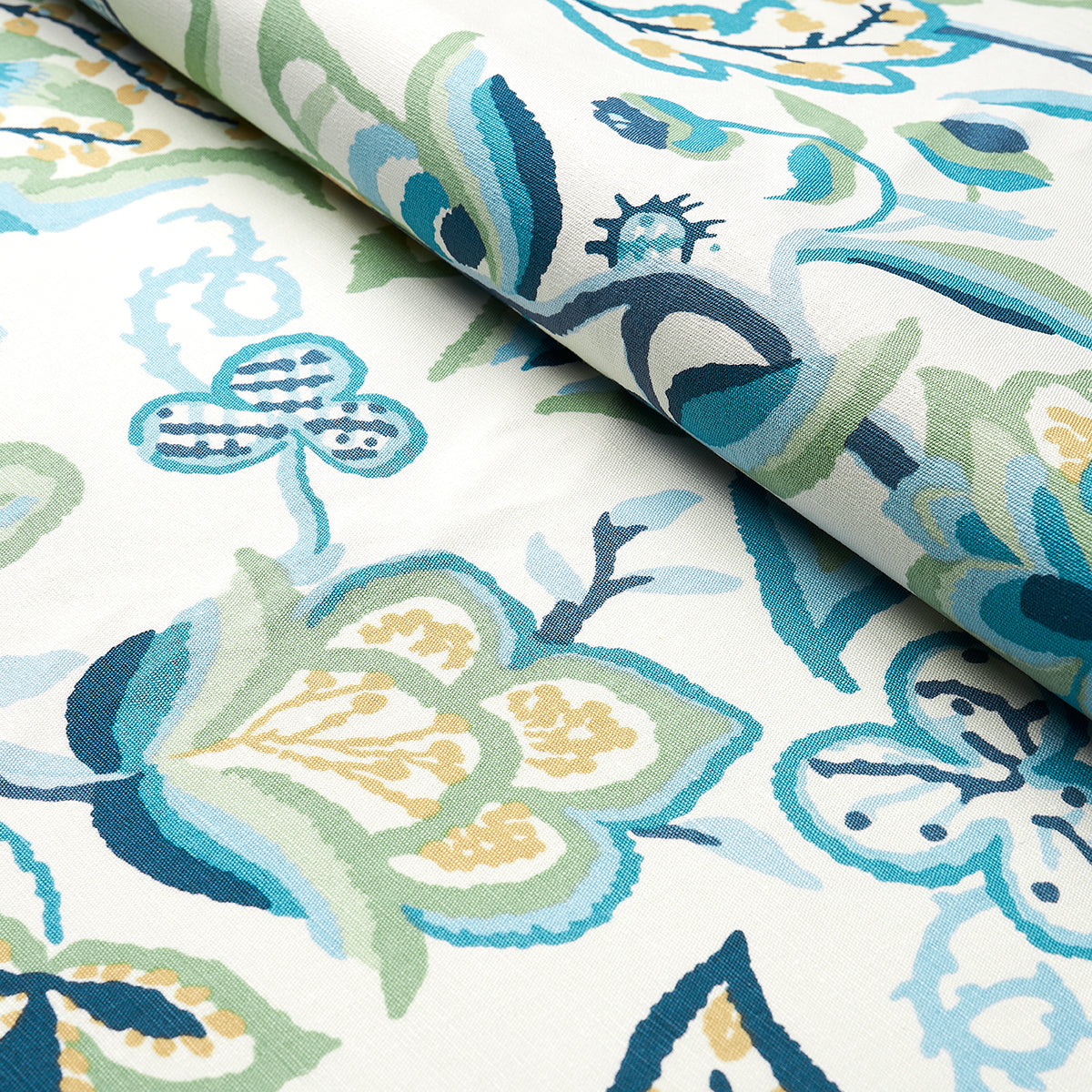 ALEXANDRA VINE LINEN | Navy & Leaf