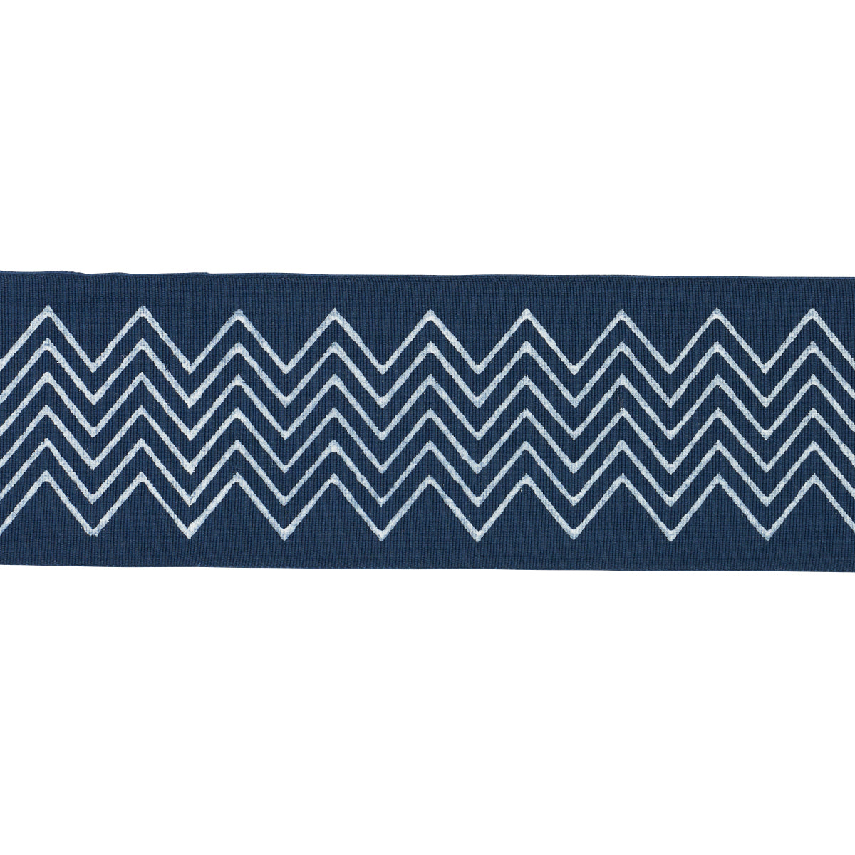 LEORA HAND BLOCKED TAPE NARROW | INDIGO