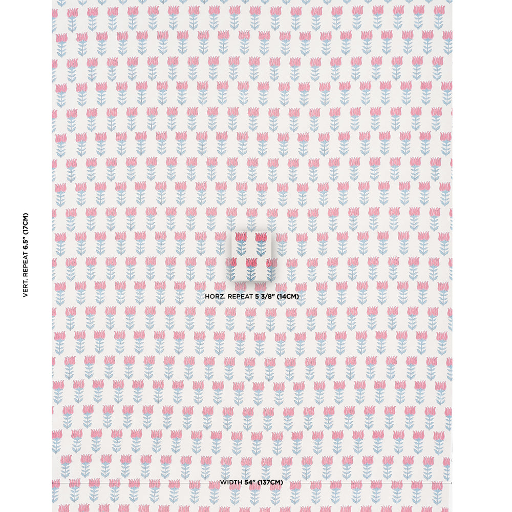 MIA TULIP | Delft & Crimson