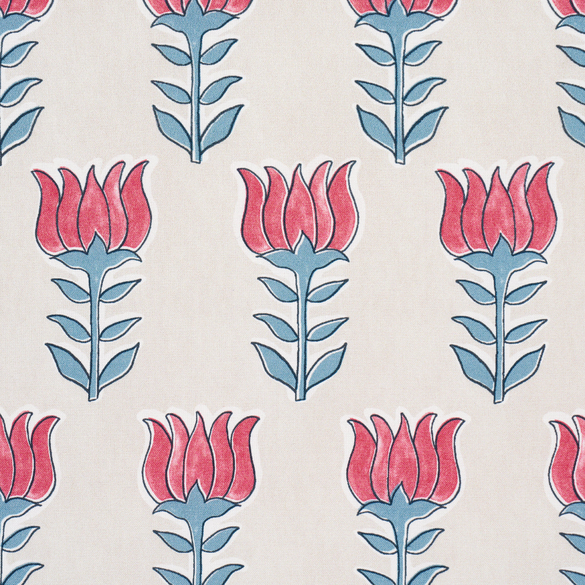 MIA TULIP | DELFT & CRIMSON