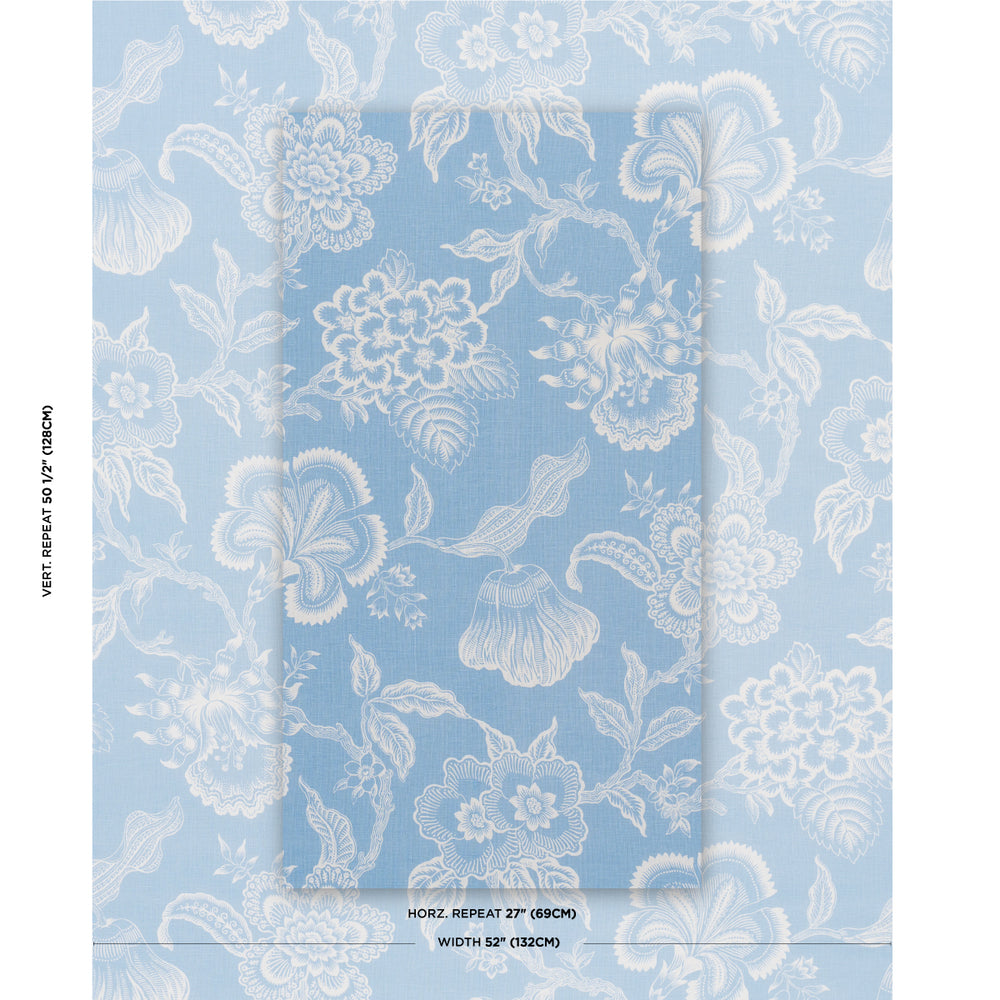 HOTHOUSE FLOWERS SILHOUETTE | Bliss Blue