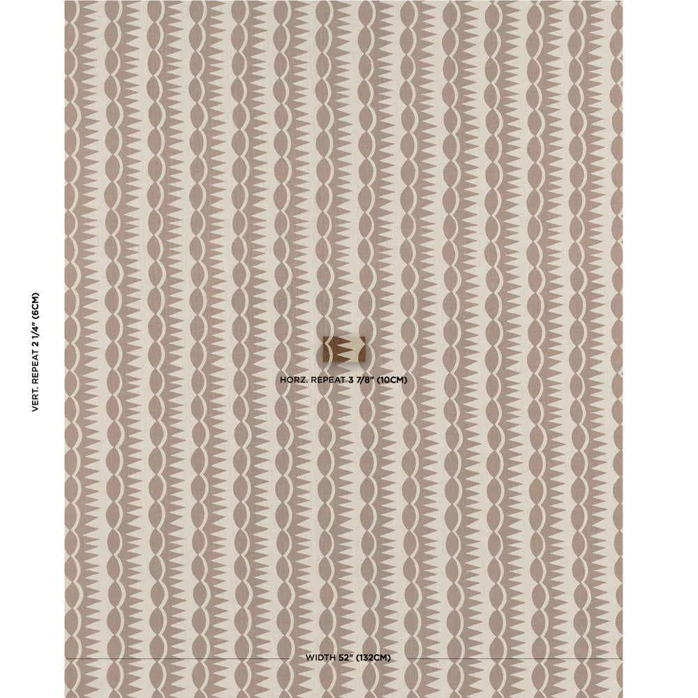 DAGGER STRIPE | Brown On Natural