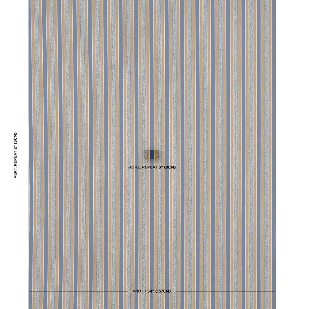 AUGUSTE STRIPE | Marine & Cognac