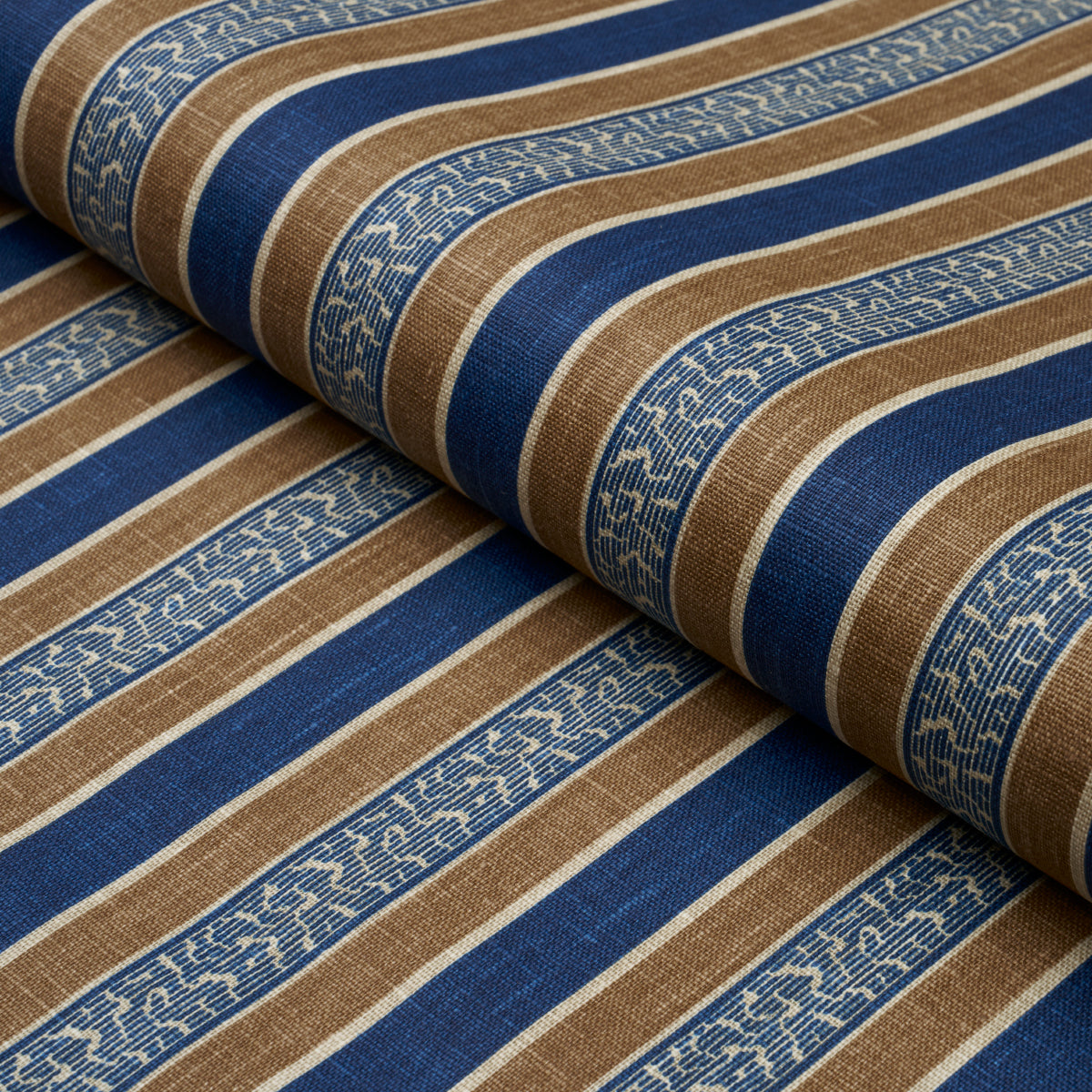 AUGUSTE STRIPE | Marine & Cognac