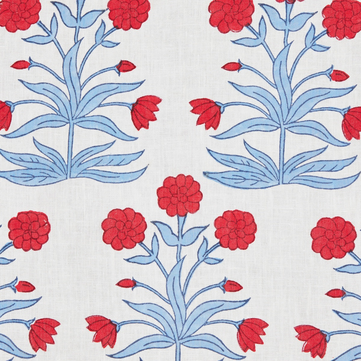 MUGHAL HAND BLOCK PRINT | Crimson Sky