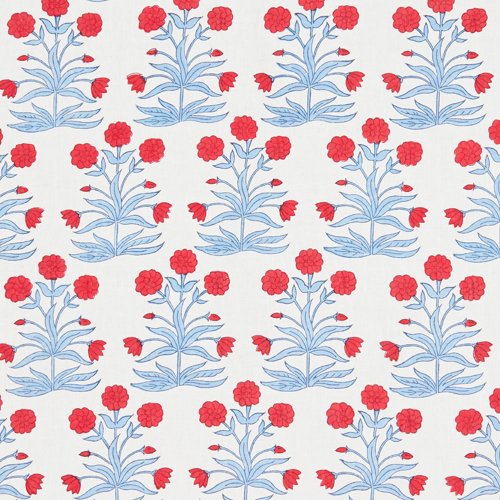 MUGHAL HAND BLOCK PRINT | Crimson Sky