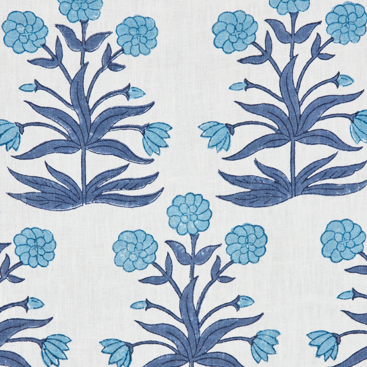 MUGHAL HAND BLOCK PRINT | SKY INDIGO