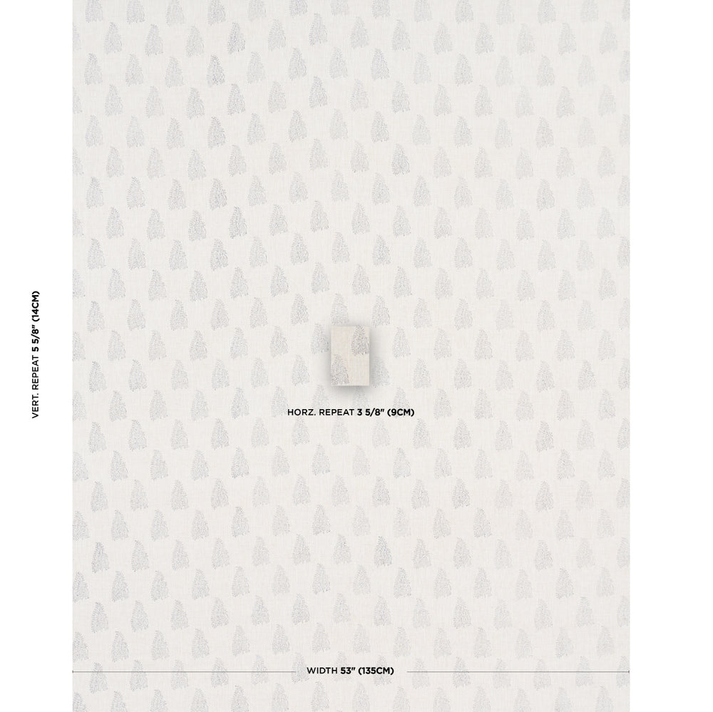 PEACOCK LINEN HAND BLOCKED PRINT | Navy & Flax