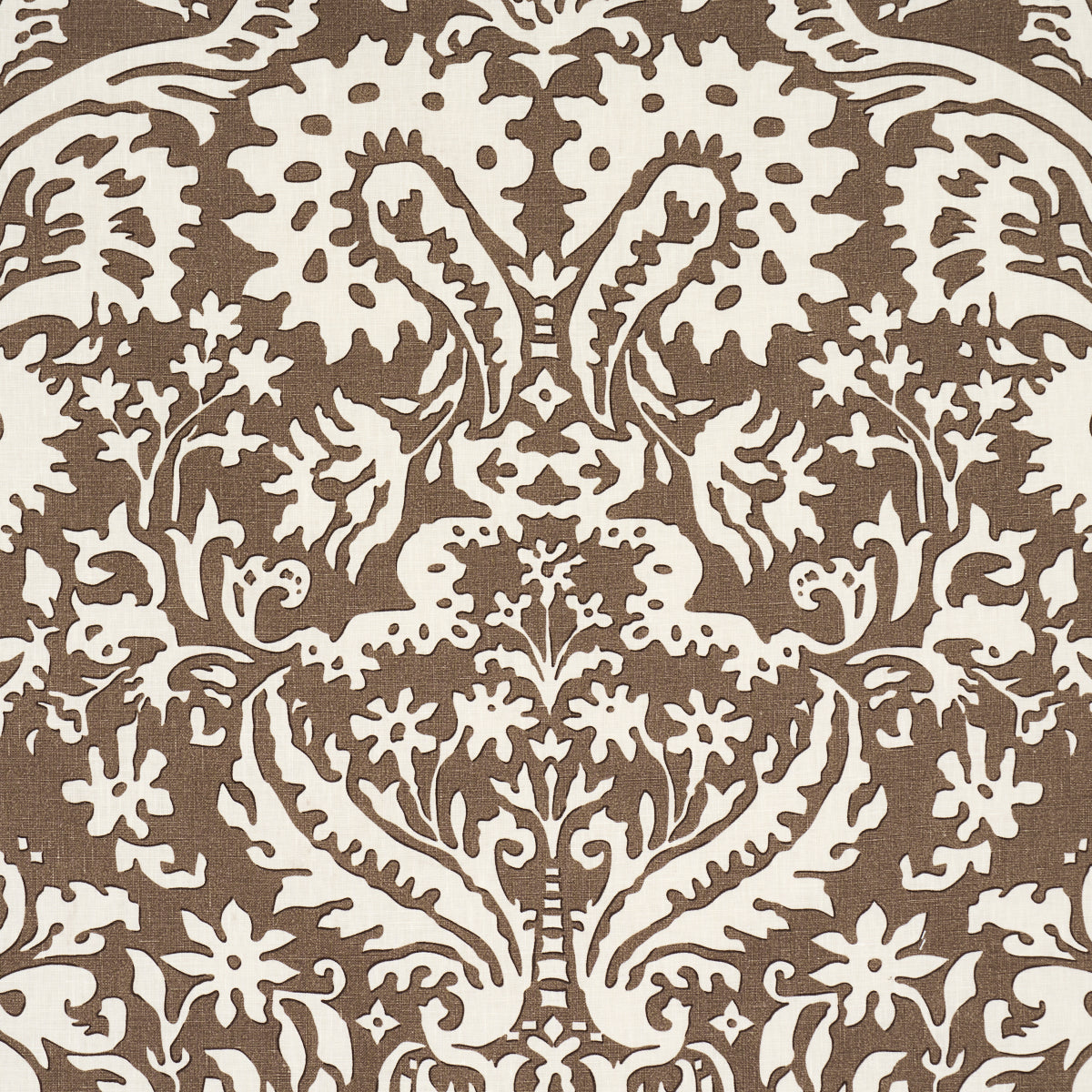 SUFFOLK DAMASK | Brown