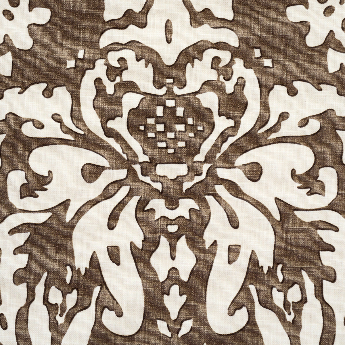 SUFFOLK DAMASK | Brown