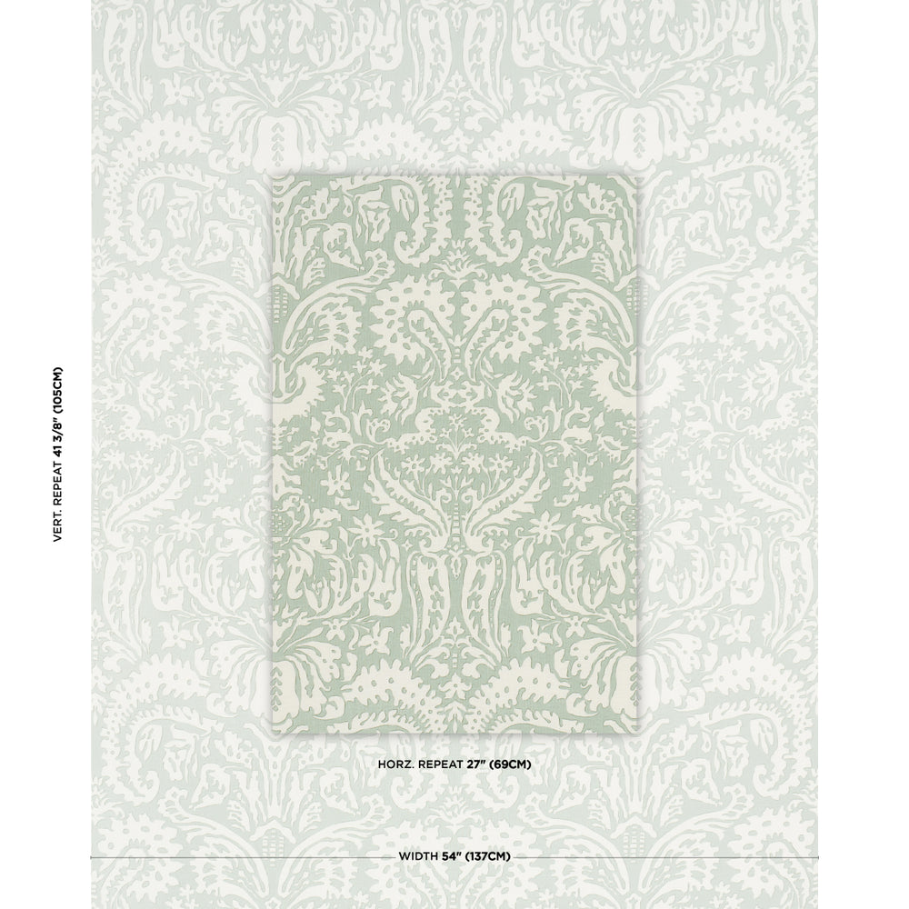 SUFFOLK DAMASK | Celadon