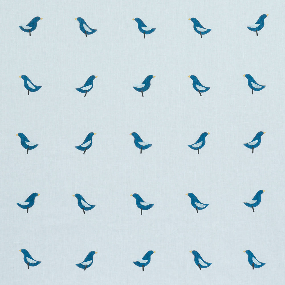 BIRDS HAND BLOCK PRINT | Navy On Sky